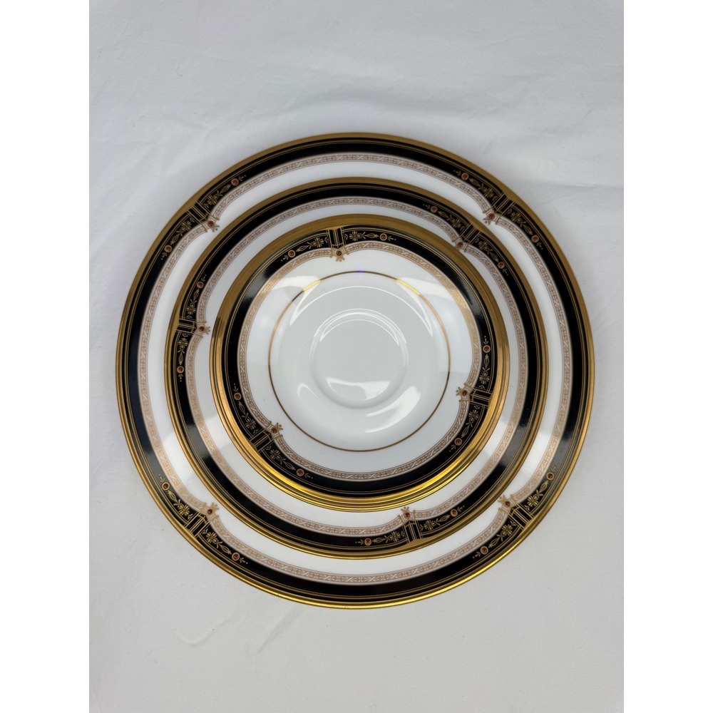 Vintage Noritake Gold and Sable 9758 Bone China 6 Piece Place Setting - Picture 6 of 10